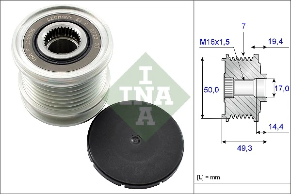 Alternator Freewheel Clutch